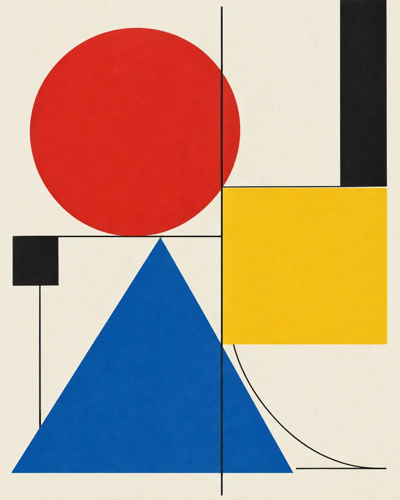 Bauhaus Forms — Primary discipline; circle, square, triangle