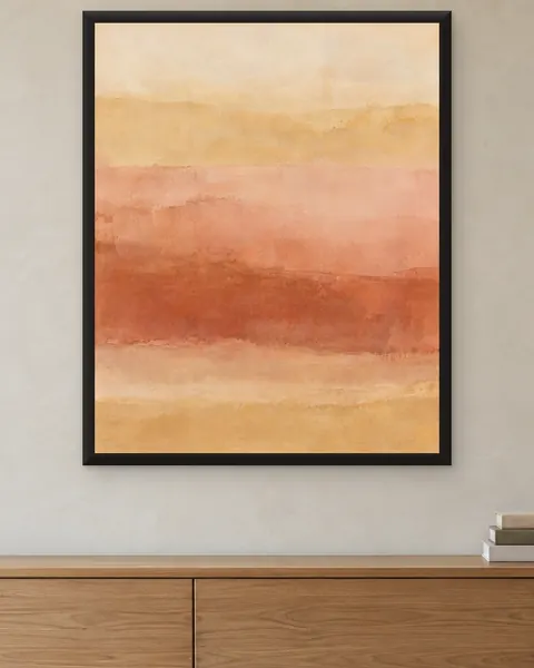 Soft Fields in the matte black finish, on a wall