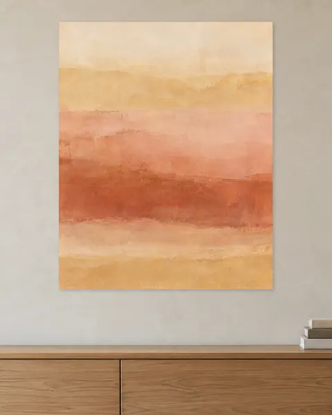 Soft Fields in the unframed print finish, on a wall